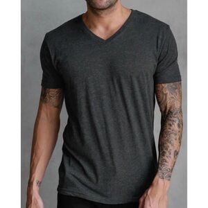Abbott Maine - Venice Beach - men’s charcoal gray V-neck T-shirt